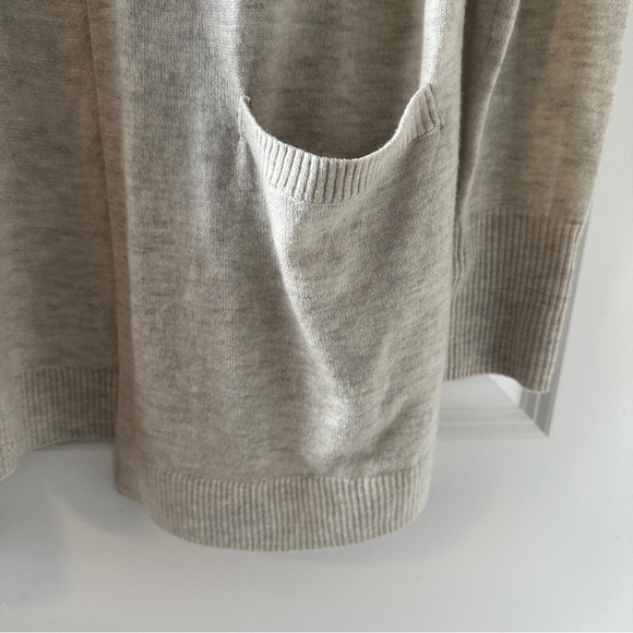 FatFace Oatmeal Knit Open Front Long Cardigan Women's Size 12 Edge To Edge Comfy - Picture 6 of 15